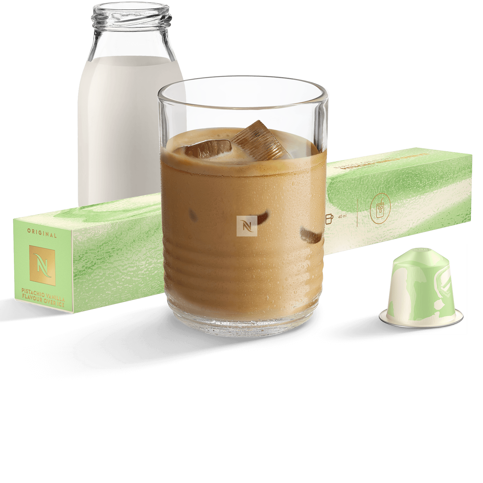 Pistachio Vanilla Flavor Over Ice| Nespresso™ Country